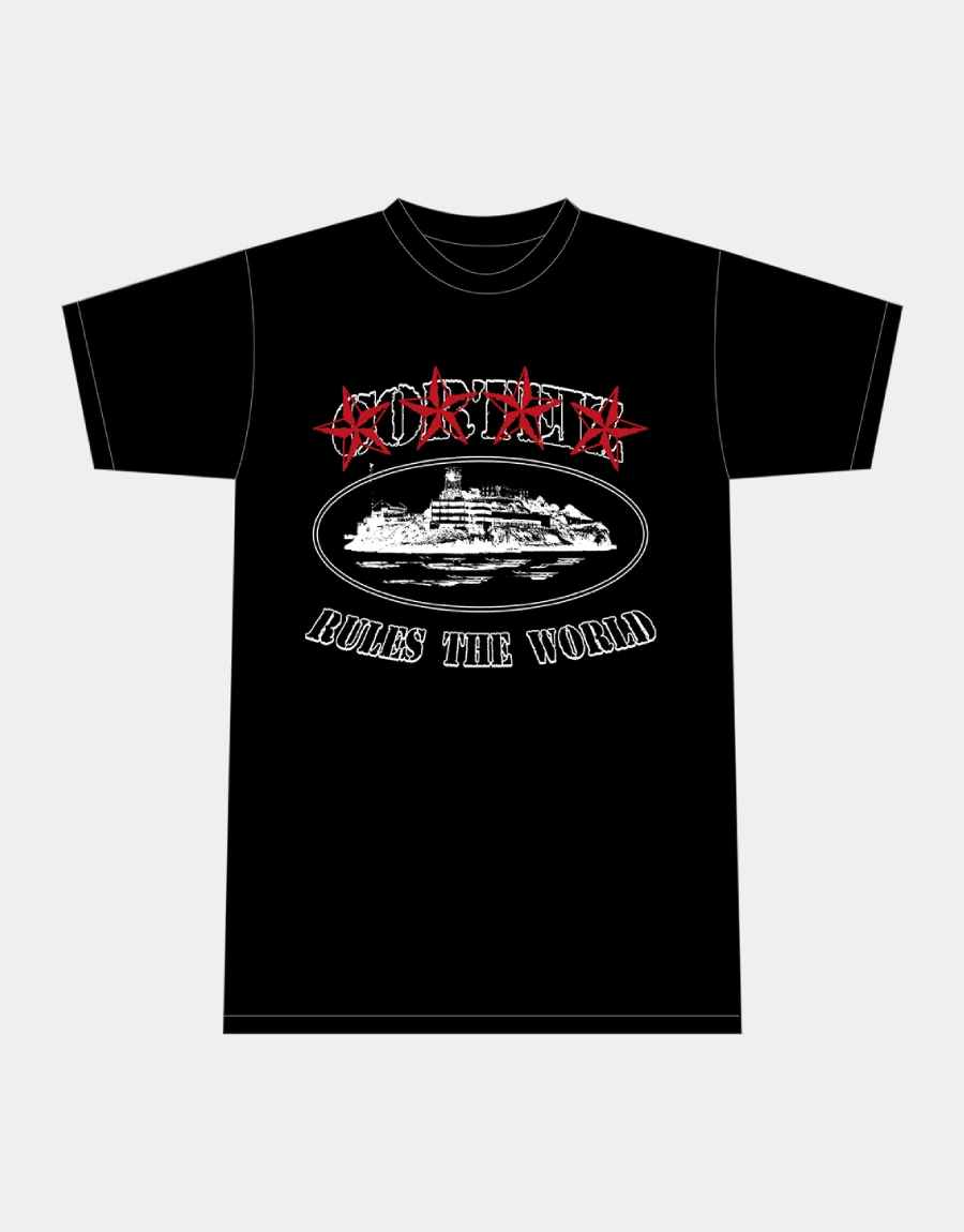 Corteiz-4Starz-Alcatraz-T-shirt-Black-1 Corteiz-4Starz-Alcatraz-T-shirt-Black-1