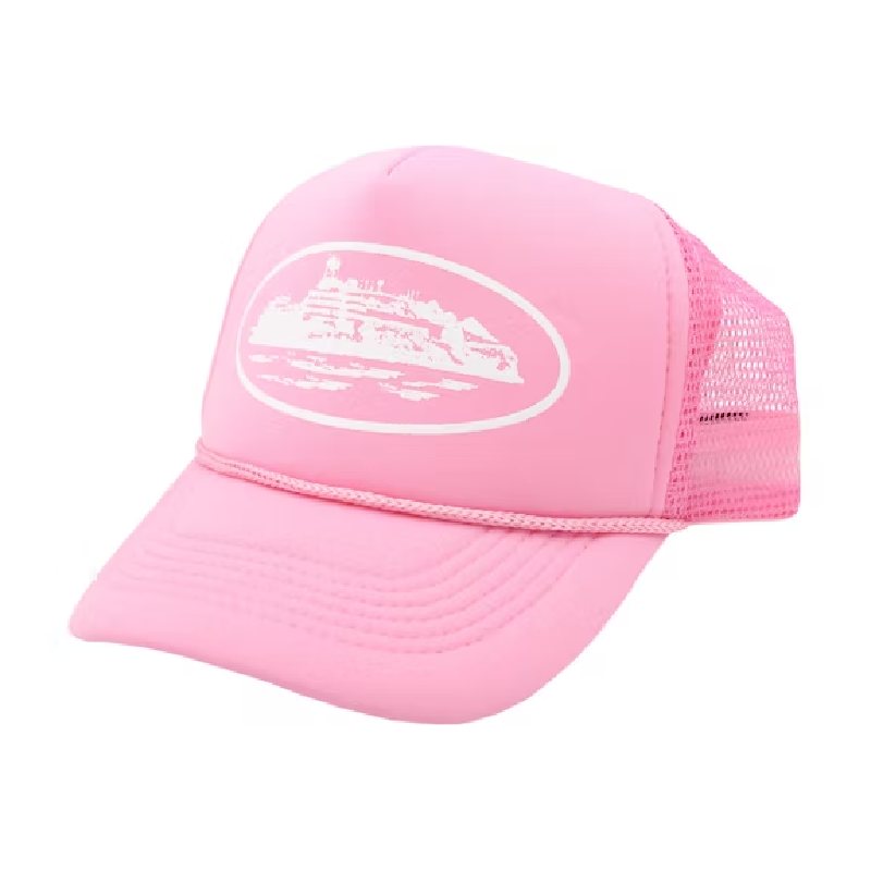 Corteiz-Alcatraz-Trucker-Hat-Pink Corteiz-Alcatraz-Trucker-Hat-Pink