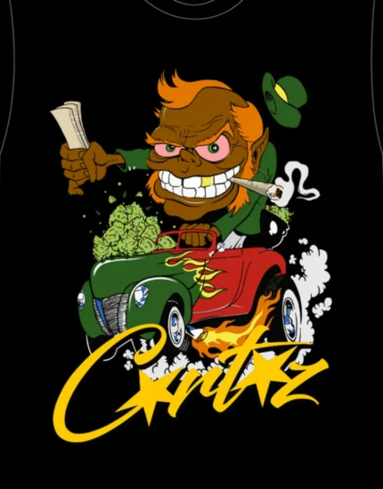 Corteiz-Leprechaun-420-T-shirt-Black-1