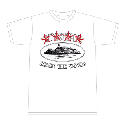 Corteiz 4Starz Alcatraz T-shirt White