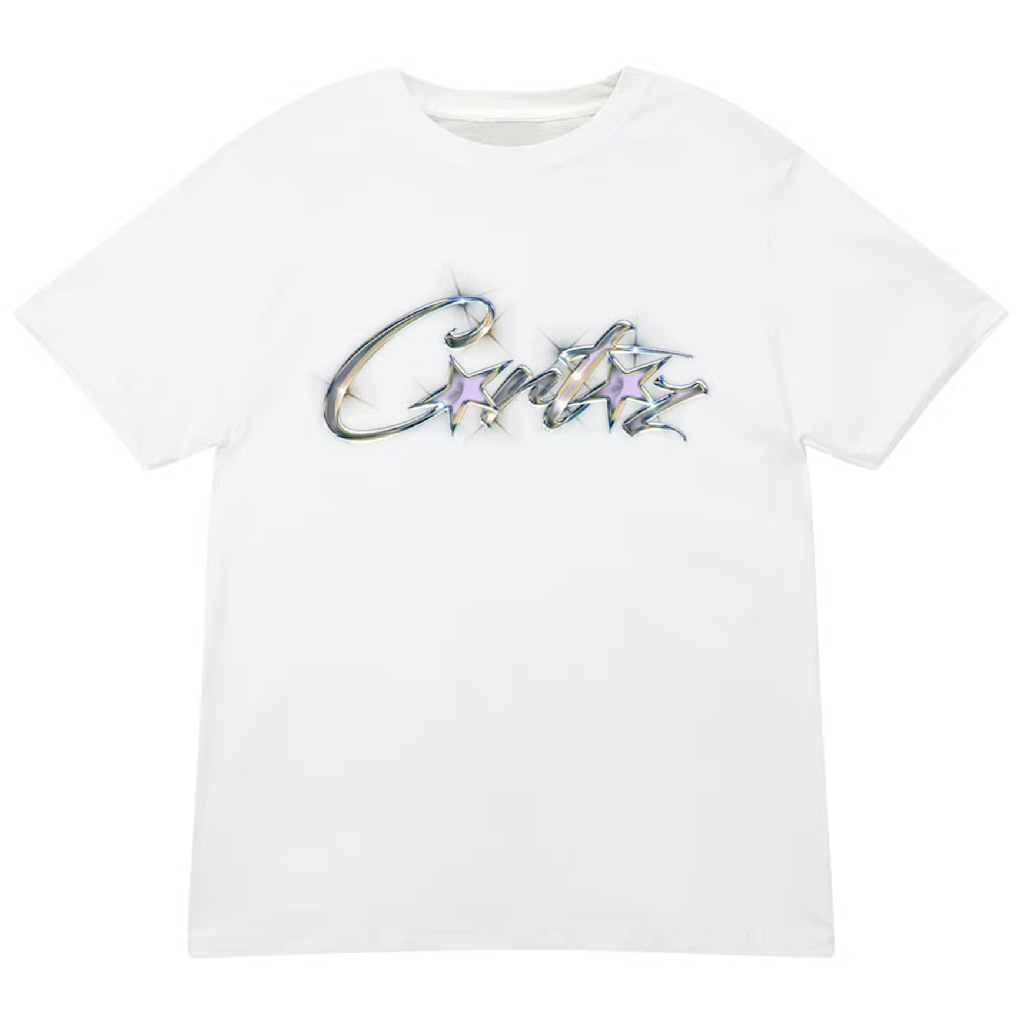 Corteiz Allstarz Sparkle T-Shirt White Corteiz Allstarz Sparkle T-Shirt White