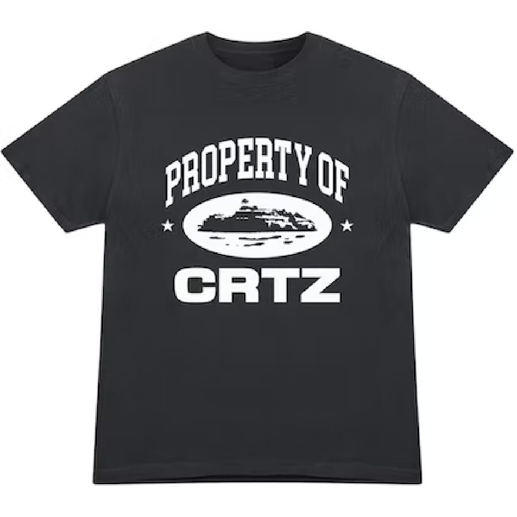 Corteiz OG Property Of Crtz T-shirt Black Corteiz OG Property Of Crtz T-shirt Black