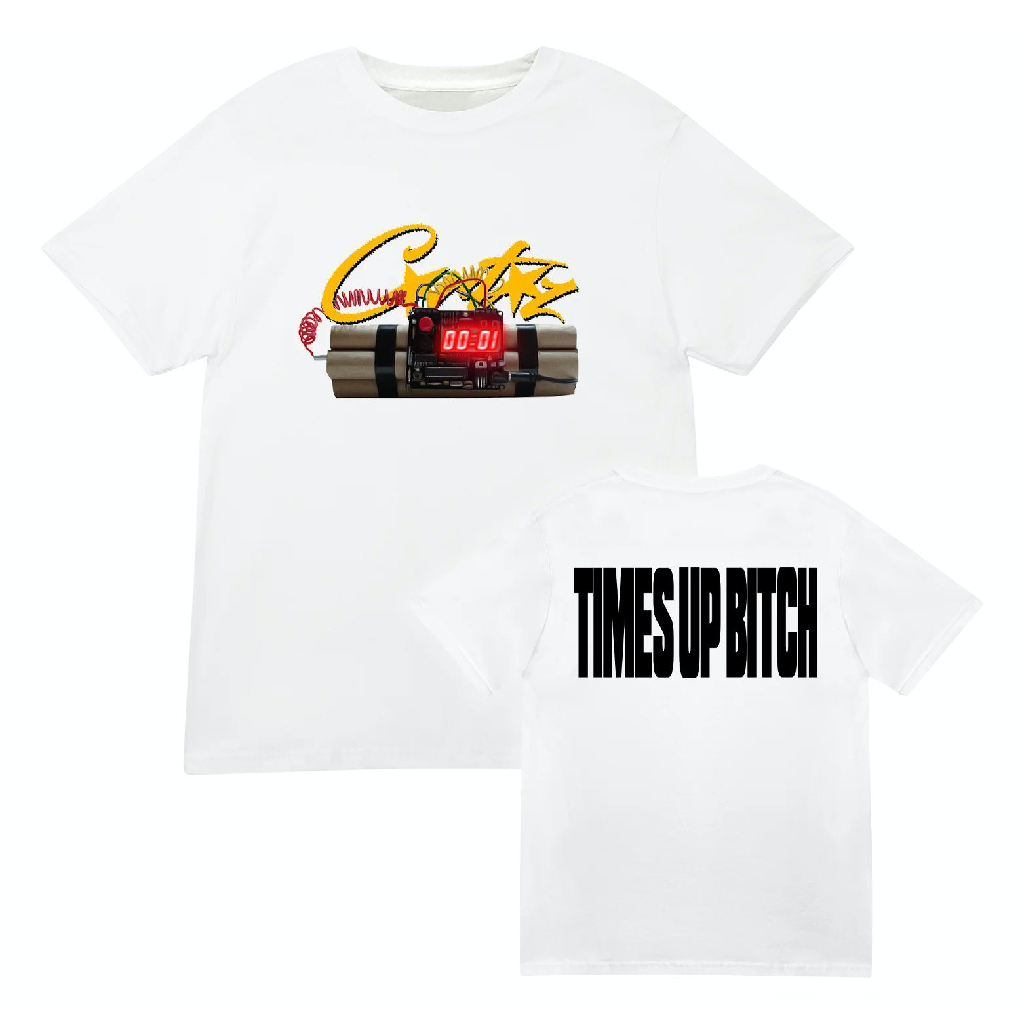 Corteiz OG Timebomb Tee in White Corteiz OG Timebomb Tee in White