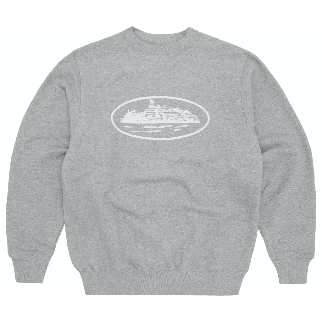 Corteiz OG Alcatraz Sweatshirt in Grey Corteiz OG Alcatraz Sweatshirt in Grey