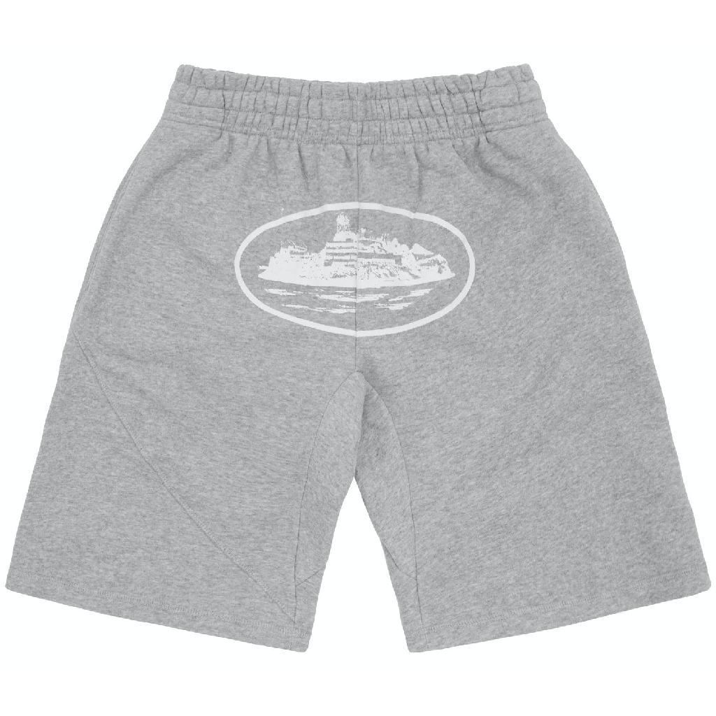 Corteiz OG Alcatraz Shorts in Heather Grey Corteiz OG Alcatraz Shorts in Heather Grey